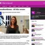 MarathonEmma i Sveriges Radio P4 Värmland