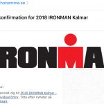 Mitt livs utmaning, Ironman Kalmar 2018!