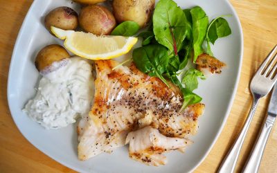 DAGENS LUNCH: Smörstekt Gös med färskpotatis